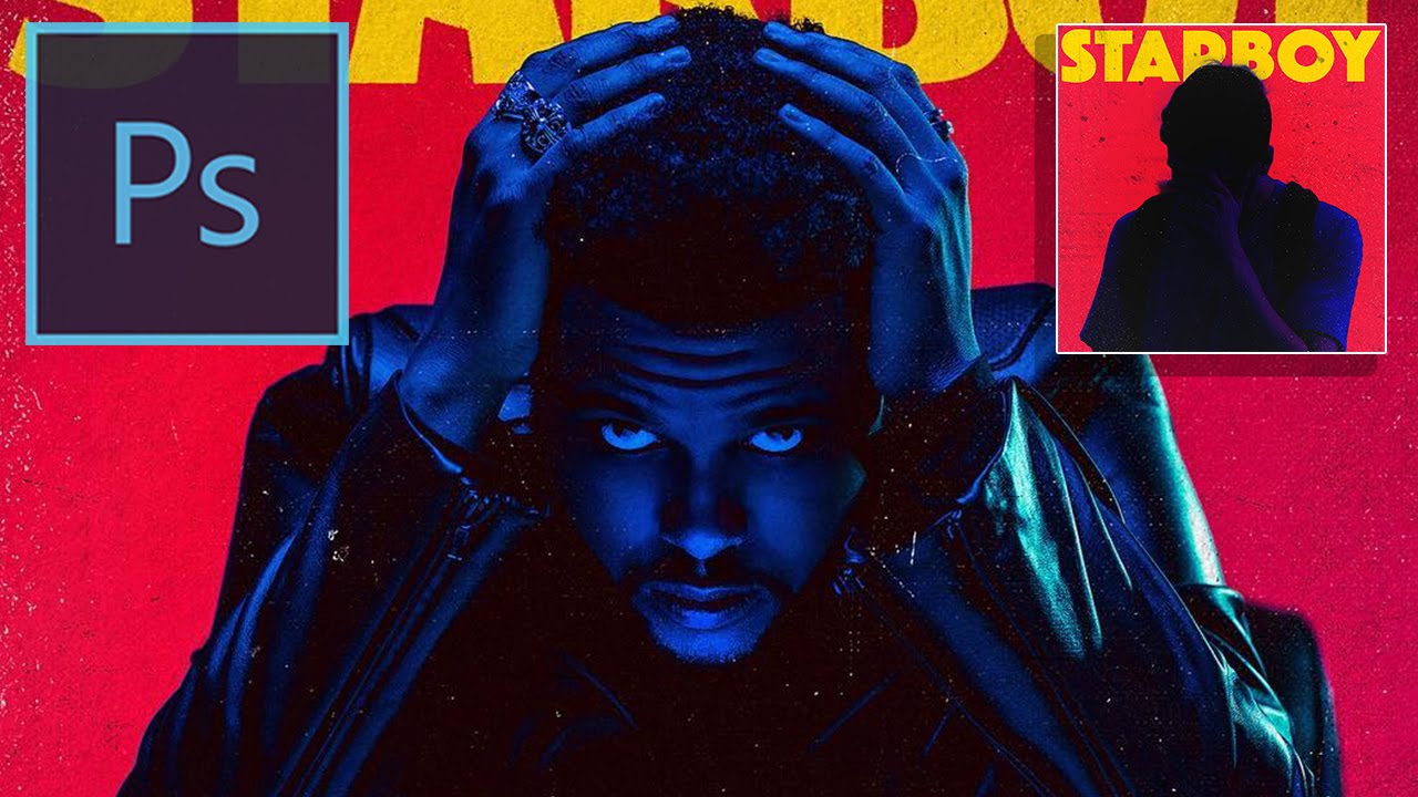 Recreating The Weeknd Starboy Album Cover Art in Photoshop CC ( Adobe Photoshop Tutorial)