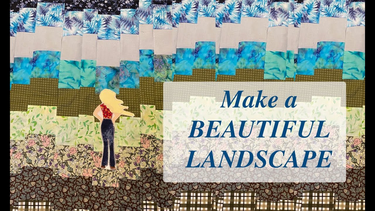 Fast Landscape Quilt | Easy Bargello Technique | Quilting Tutorial | Beginner Friendly |