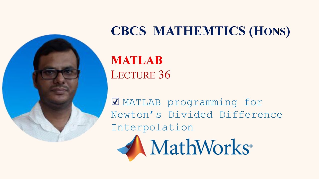 MATLAB programming for Newton’s Divided Difference Interpolation || Numerical methods || Lecture 36