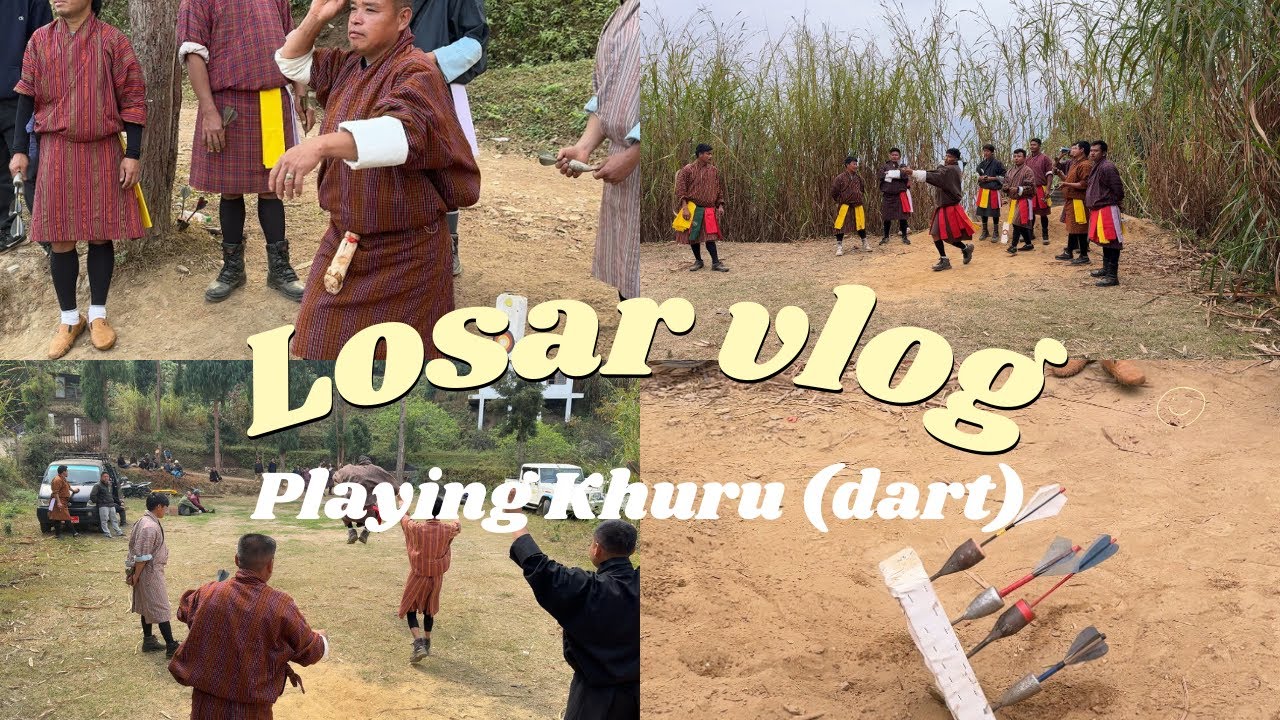 Enjoying Losar by playing dart 🎯 (Khuru)
