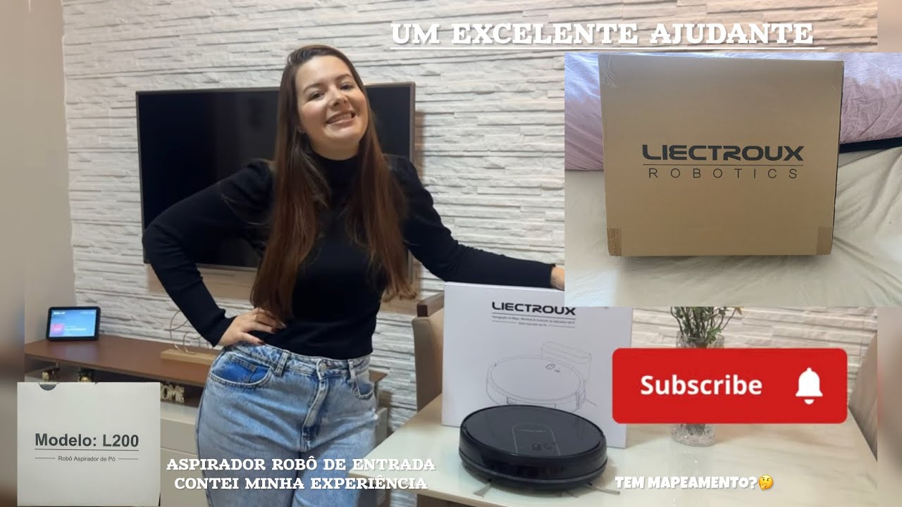 ASPIRADOR ROBÔ LIECTROUX MODELO:L200 | MODELO DE ENTRADA COM SENSOR ANTIQUEDA