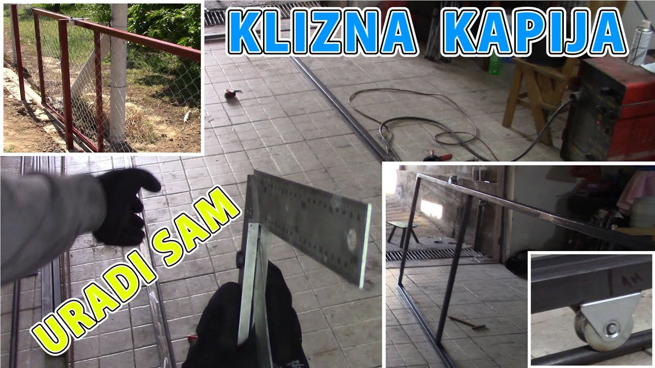 PRAVIM KLIZNU KAPIJU uradi sam - SLIDING GATE DIY part 1