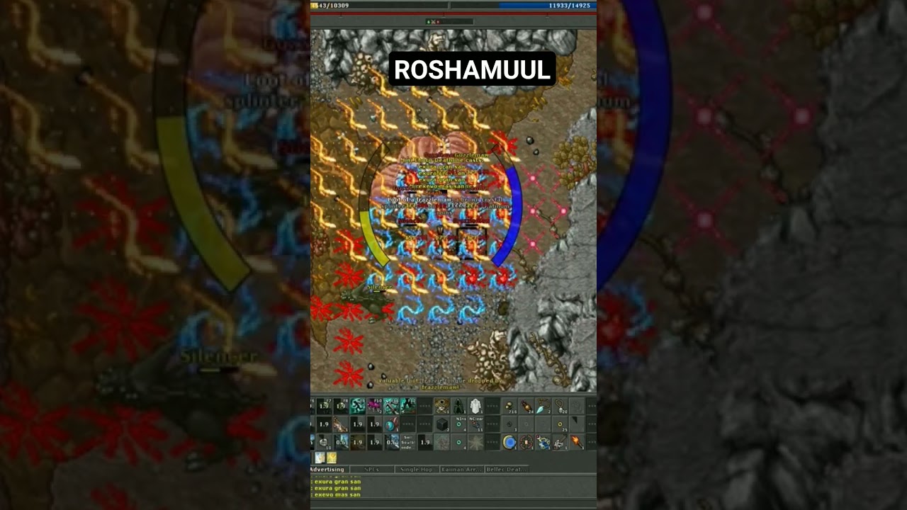 Paladino Ca&ccedil;ando Boc&atilde;o  Roshamuul - #tibia #hunt #roshamuul #paladin #solo #farm