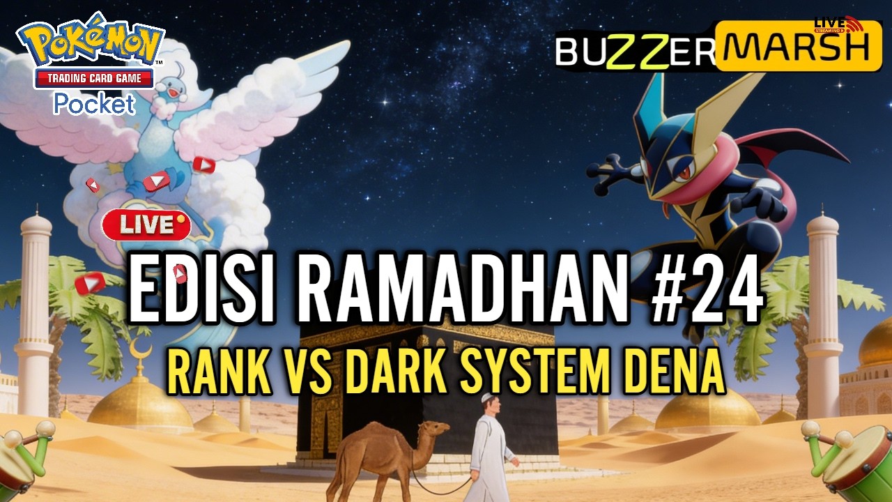 LIVE 🔴 DAY24 RAMADHAN RANK PAKE DECK ANOMALI - POKEMON TCG POCKET
