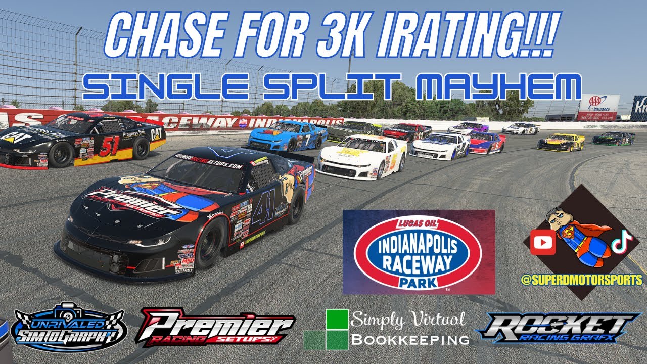 Late Model Stocks - Open - Indianapolis Raceway Park - Iracing Gameplay