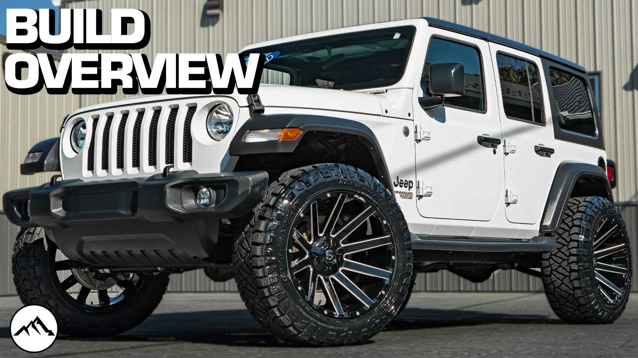 BUILD OVERVIEW: 2.5 Inch Lift on 2018 Jeep Wrangler with 22x12 Wheels and 35 Inch Tires.