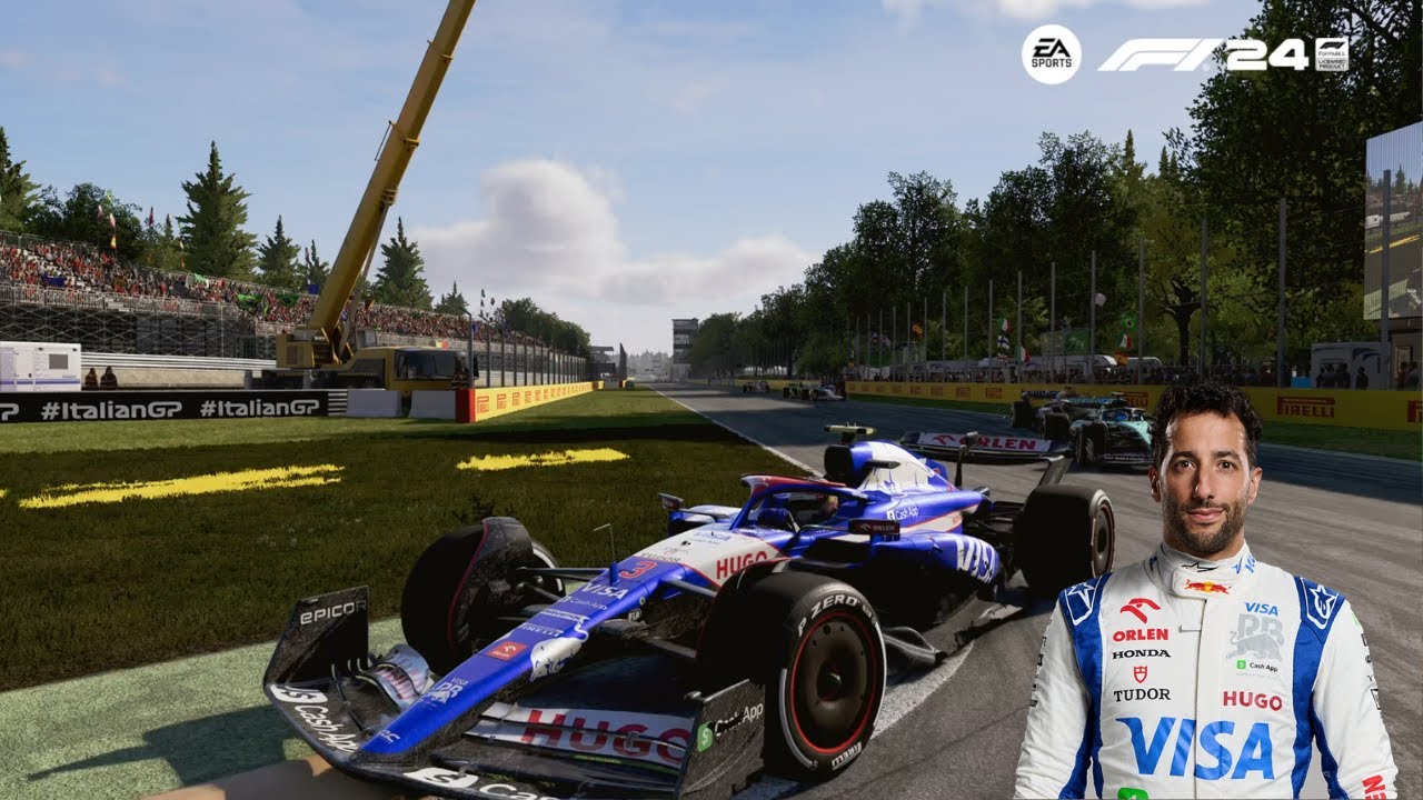 F1 24 | 35% RACE LENGTH DANIEL RICCIARDO CAREER MODE | RACE 16: ITALIAN GRAND PRIX