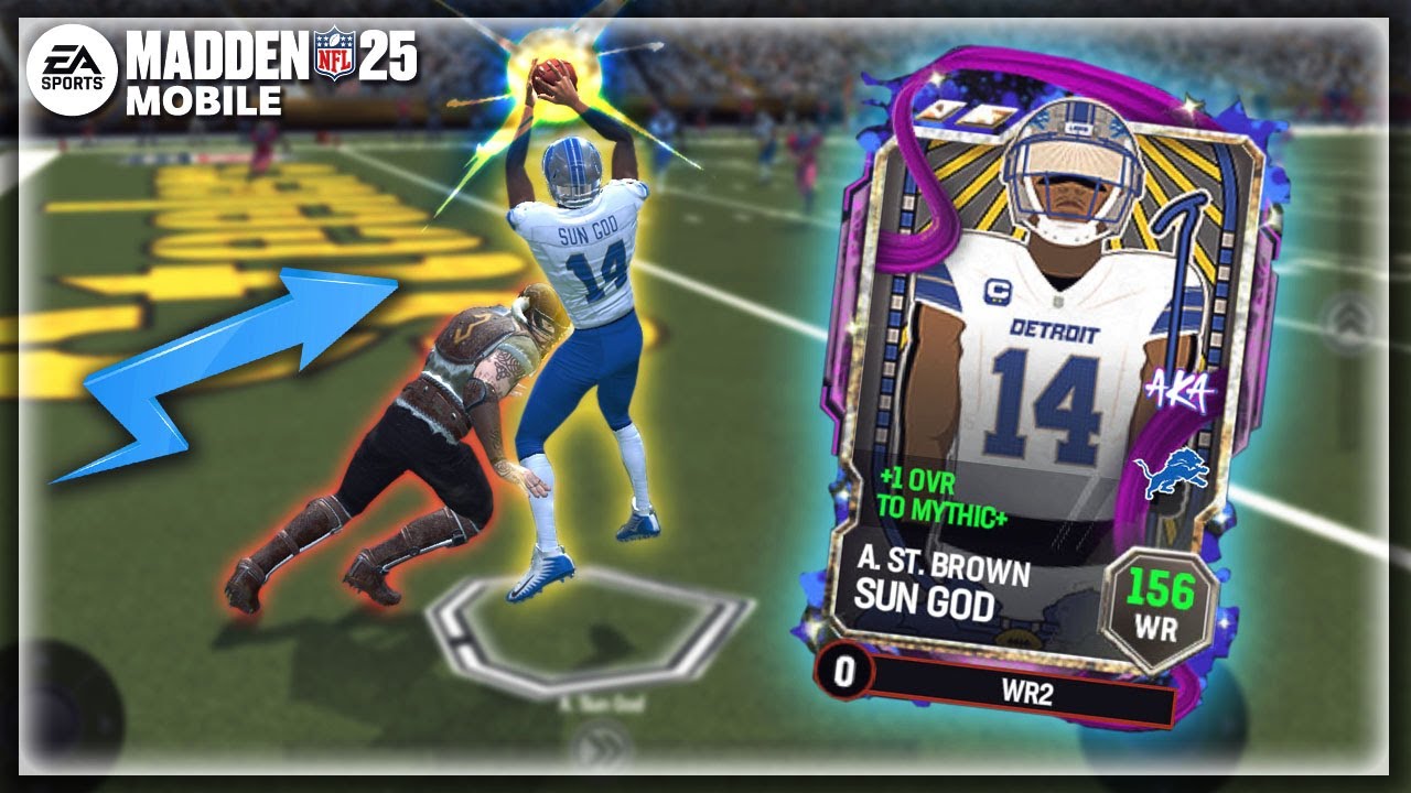 THE SUN GOD IS GODLY!! MADDEN MOBILE 25 GAMEPLAY!!