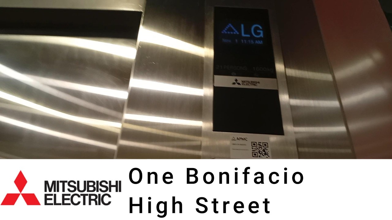 Mitsubishi elevator at One Bonifacio High Street, Taguig, Philippines