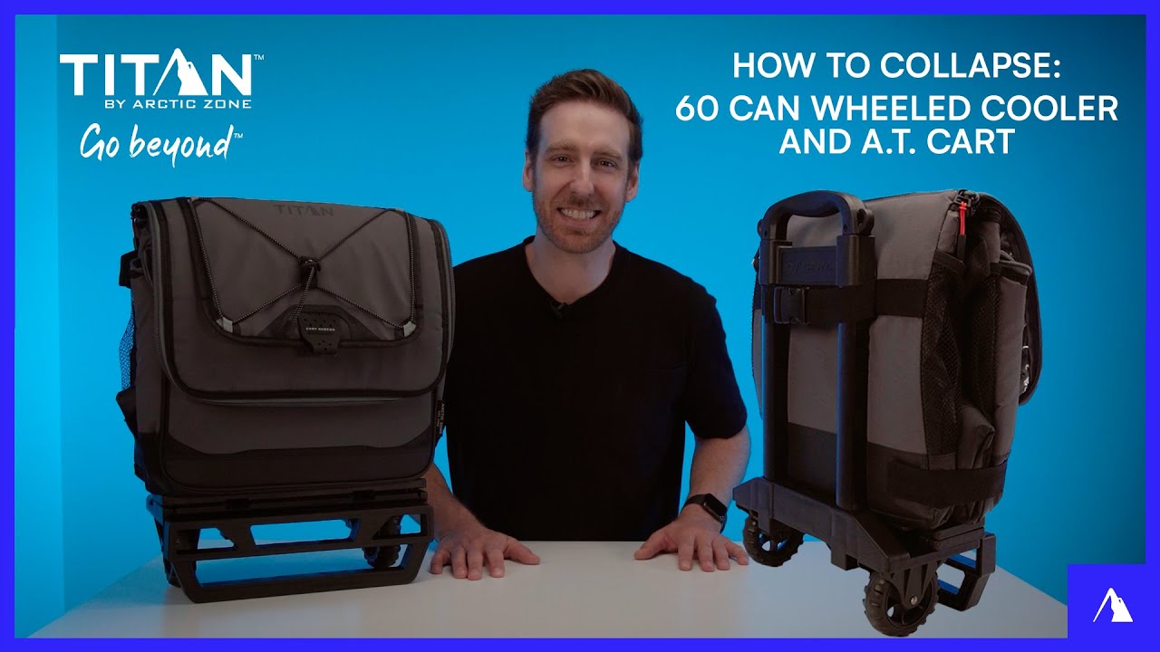 How to Collapse: 60 Can Wheeled Cooler & A.T. Cart | Titan by Arctic Zone&trade;