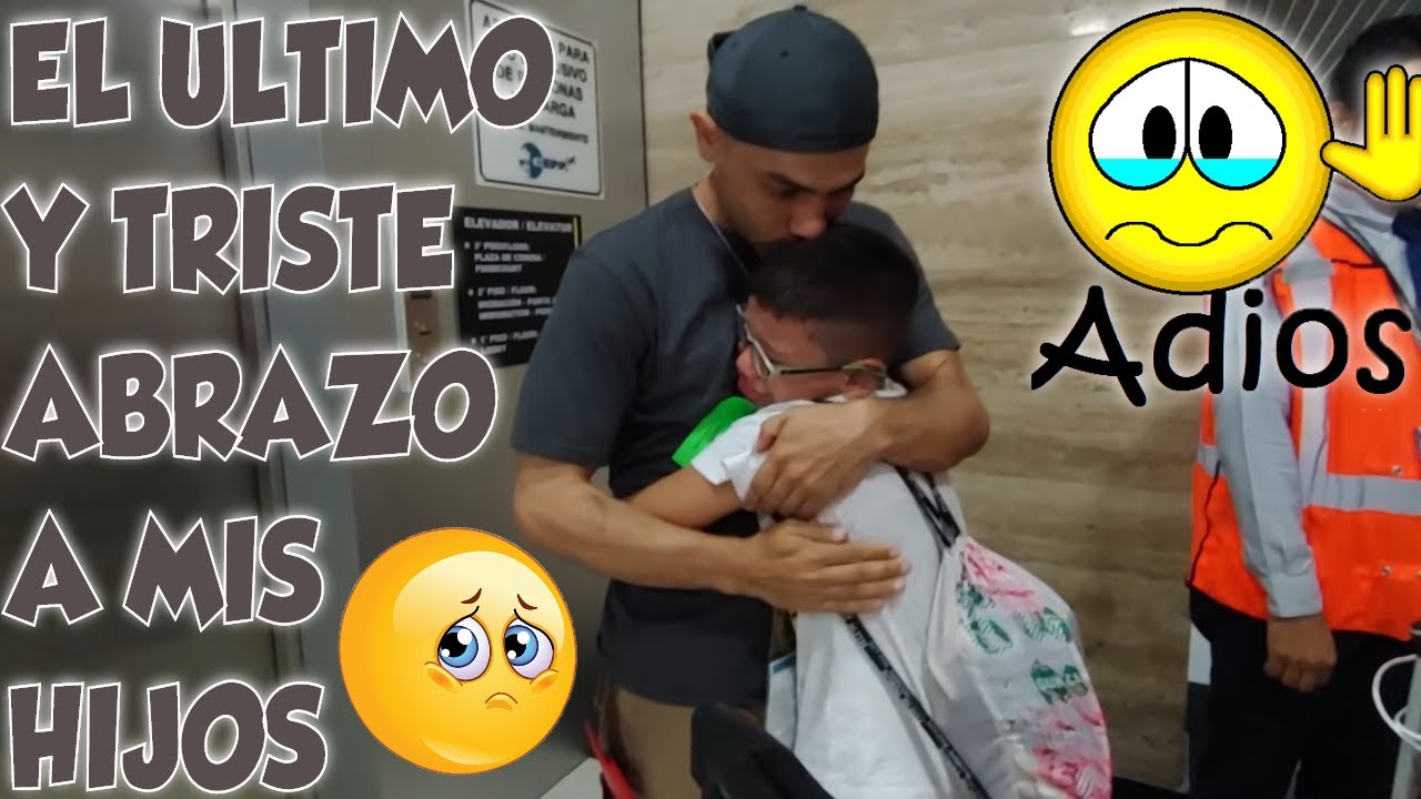 MUY CONMOVEDOR😥 Triste despedida de Emely y Gustavito en el Aeropuerto. Los extrañaremos😪 Part 8/8