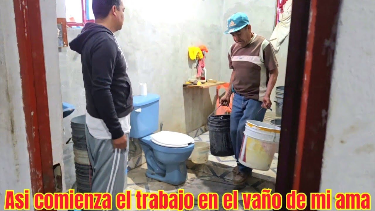 SE EMPEZÓ ATRABAJAR AQUI EN EL BAÑO EN CASA DE MI AMA