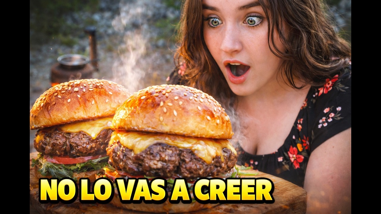 Rural Life/ Delicious Fire-Grilled Hamburger Meat with Vegetables 🔥🍽😋