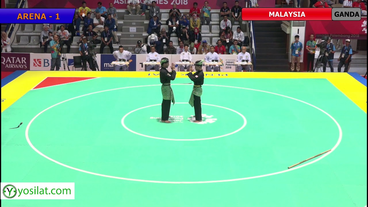 Pencak Silat Artistic Male Doubles Malaysia Finals | 18th Asian Games Indonesian 2018