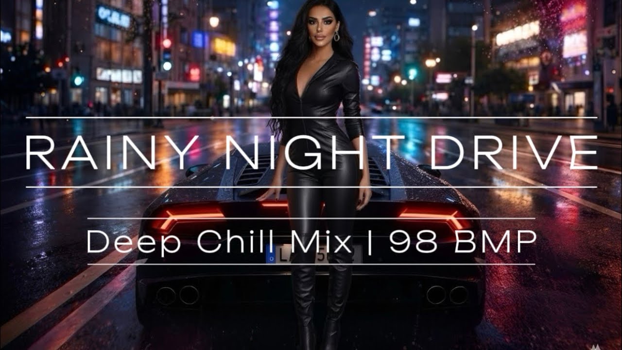 Rainy Night Drive | Deep Chill House Mix 98 BPM | Night City Vibes | Late Night Music