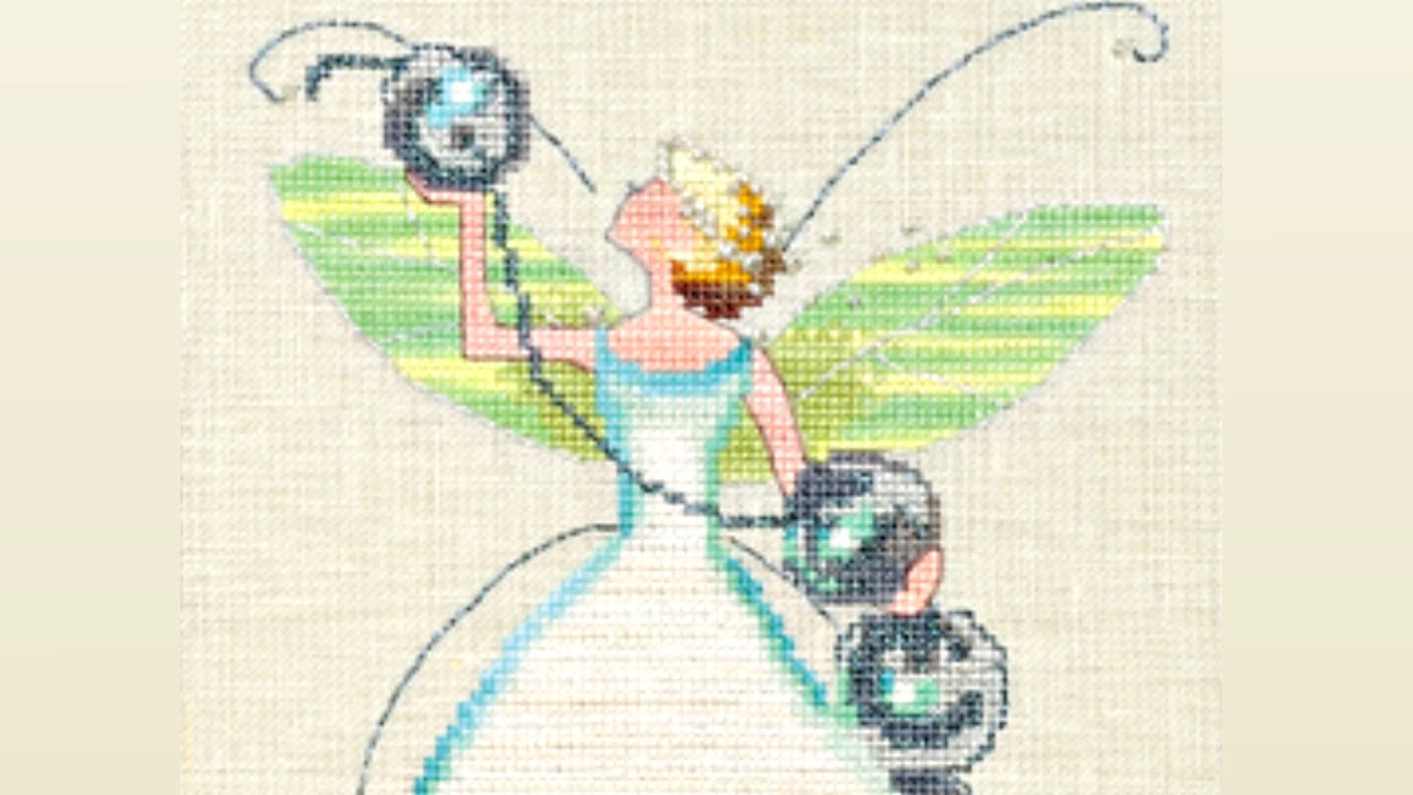 Flosstube Embroidery.com Design Showcase Featuring Stitching Fairies by Nora Corbett