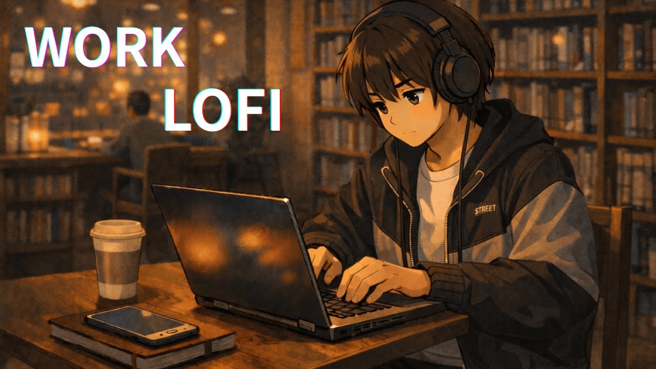 Late Night Library Lofi ☕ Chill Beats for Working & Studying　　（1時間1分）