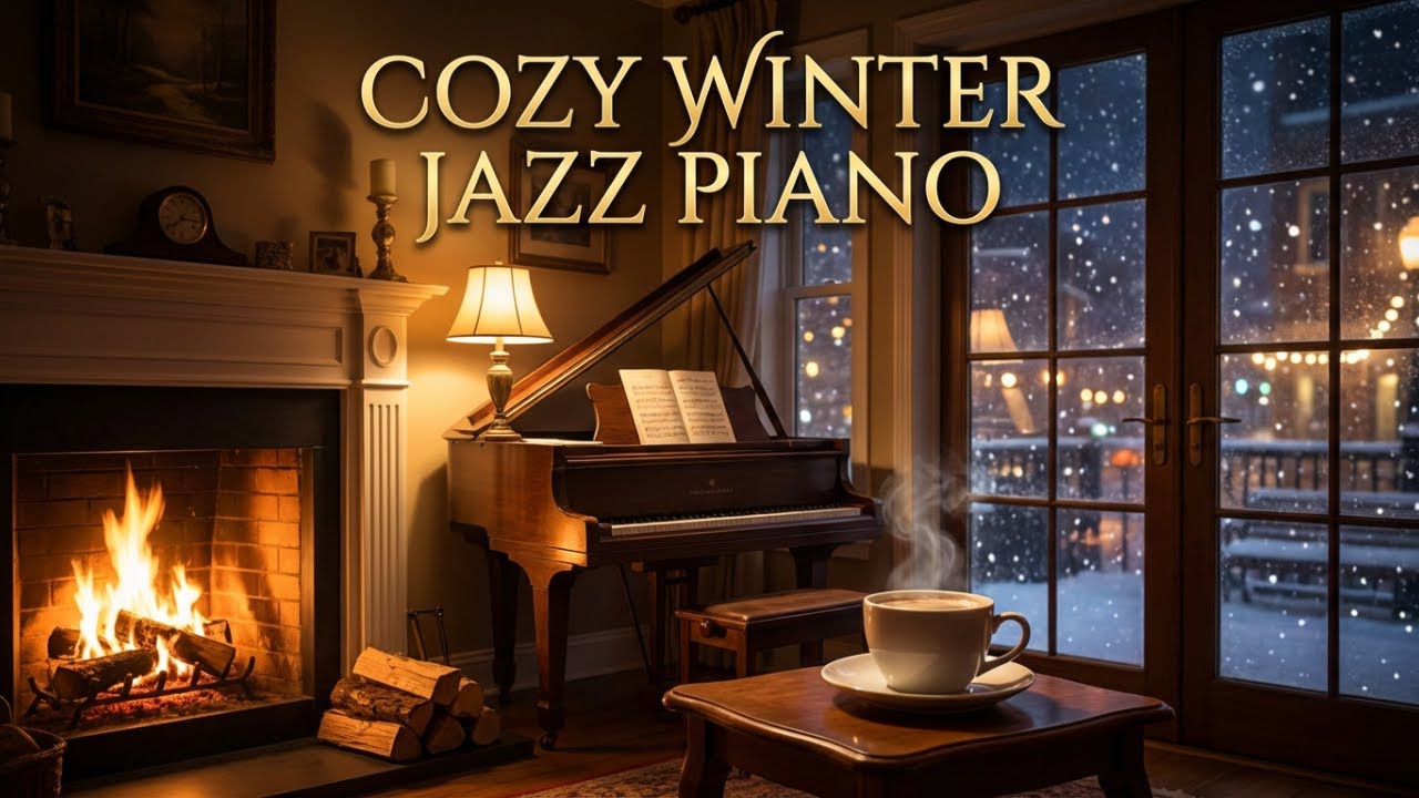 Cozy Winter Jazz Piano - Relaxing Smooth Jazz Music | Night Jazz Ambience
