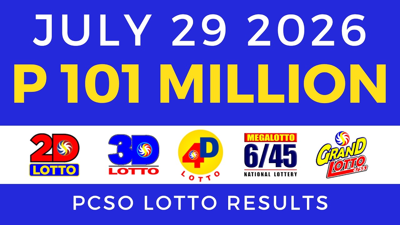 Lotto Result Today 9PM July 29 2026 PCSO