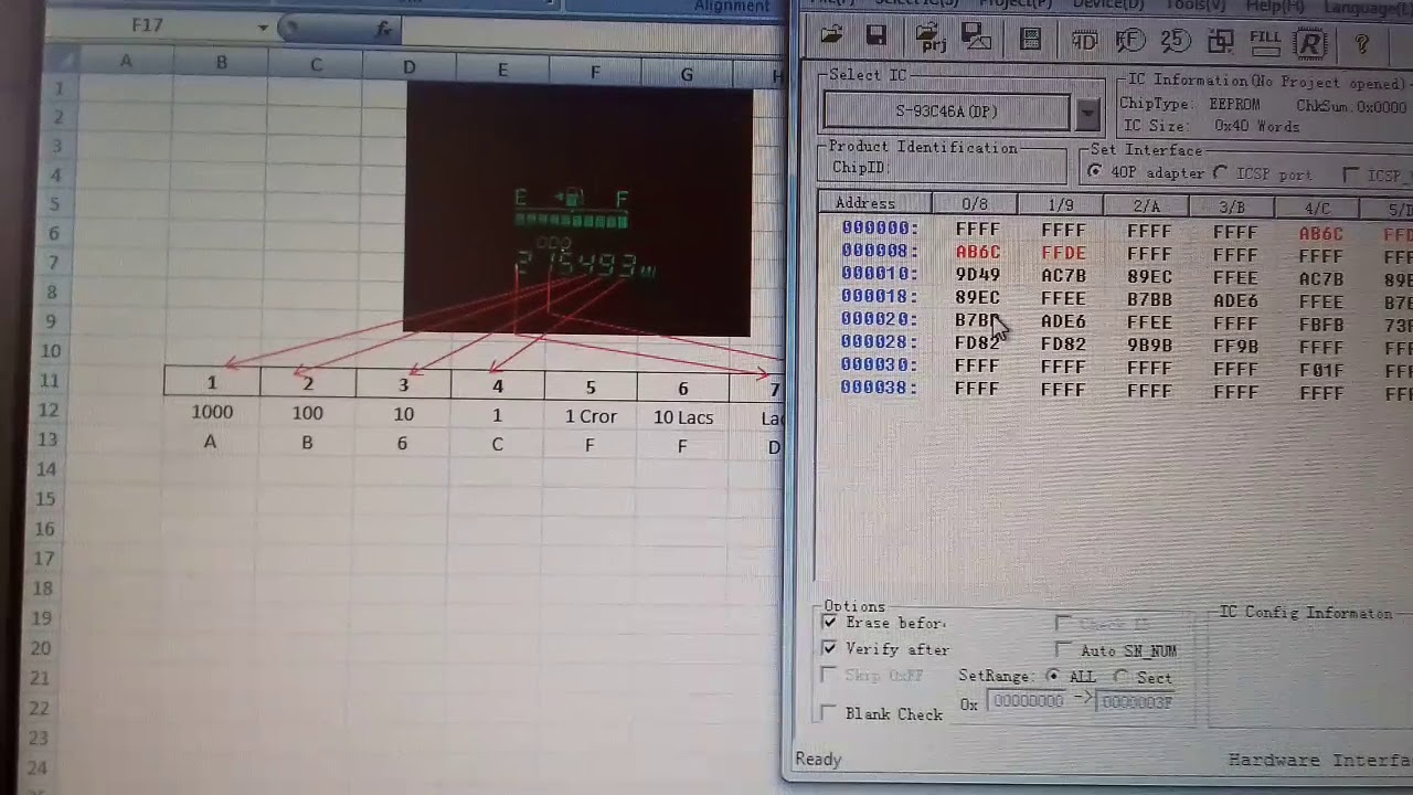 How to convert Toyota Odometer Eprom Codes yourself & Mileage codes place of Vitz Corolla Crown