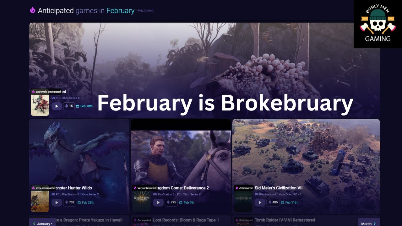 February 2025 or Should I say Brokebruary