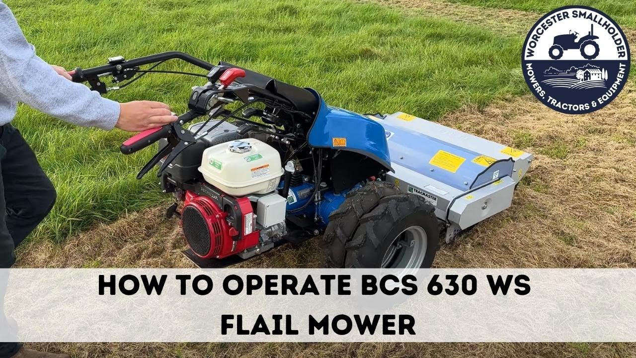 How to operate a BCS 630 WS flail mower