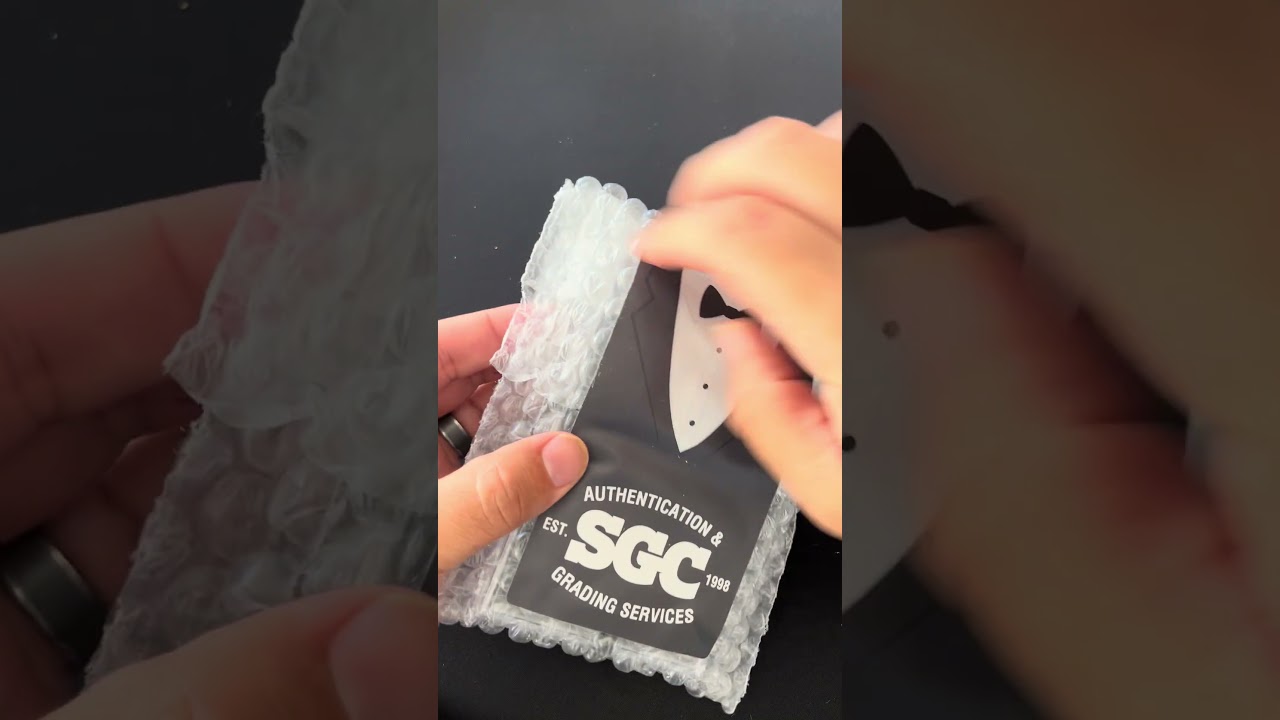 ASMR SGC Football Grading Unboxing #sportscards #tradingcards