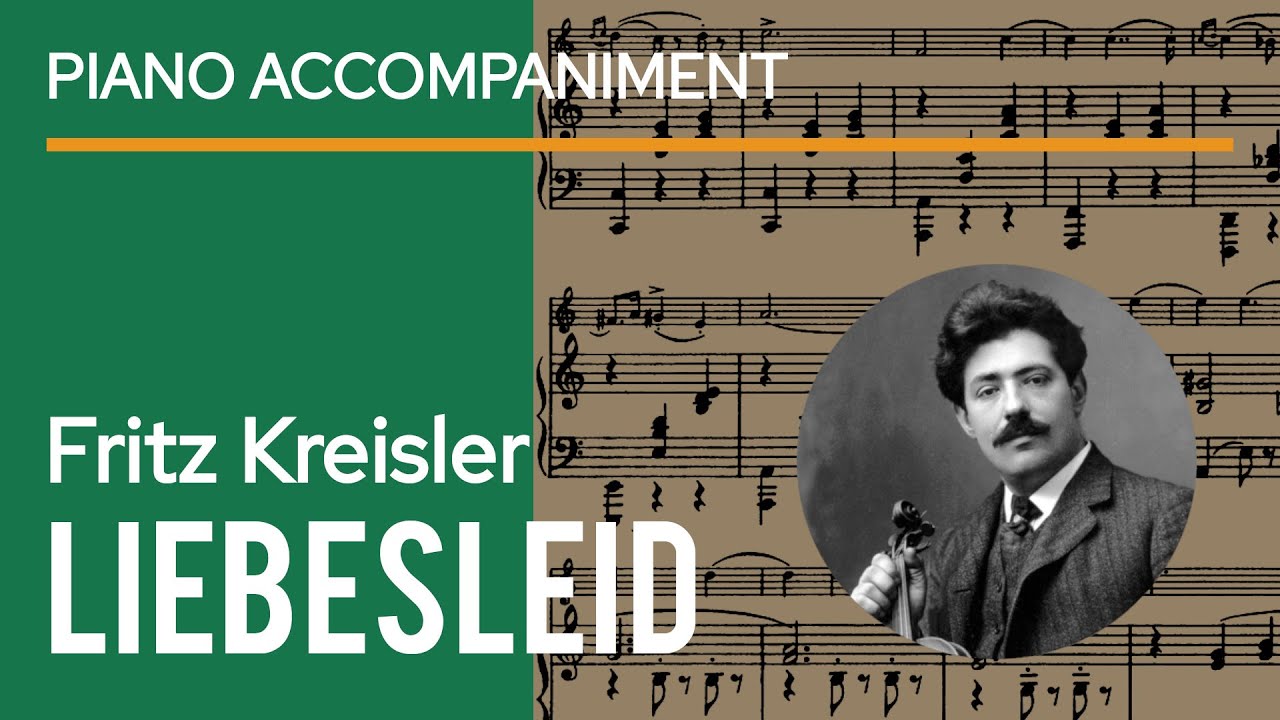Kreisler - Liebesleid / Love's Sorrow Piano Accompaniment - faster tempo | Violin Sheet Music Score