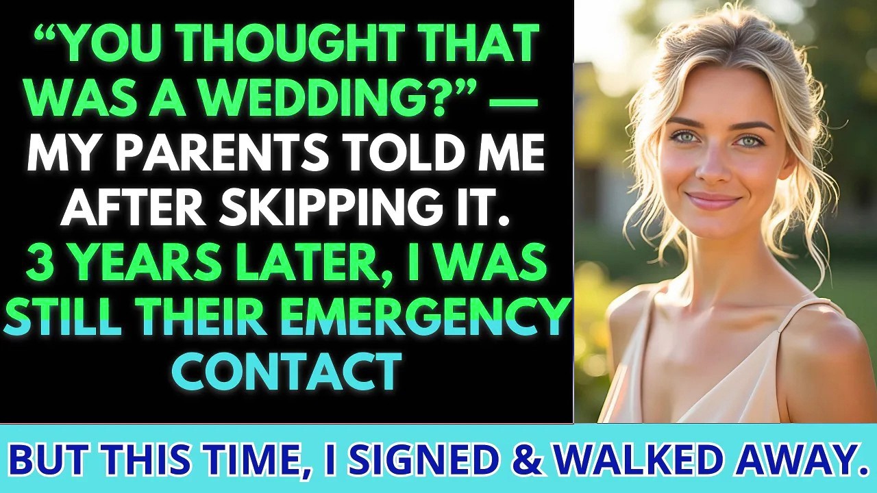 Parents LAUGHED When I Asked Why They Skipped My Wedding — So I Walked Away When They Needed Me Most