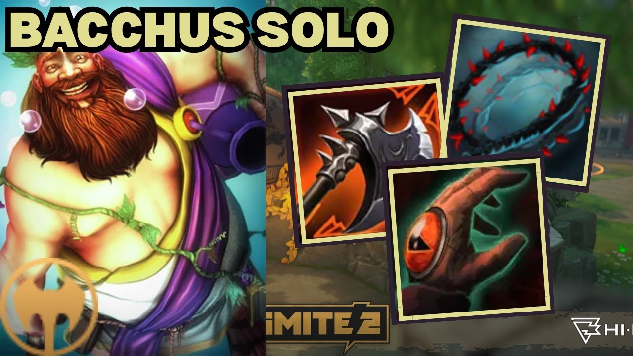 The Secret Solo Lane Weapon!! - Bacchus Deity Solo Smite 2 Gameplay