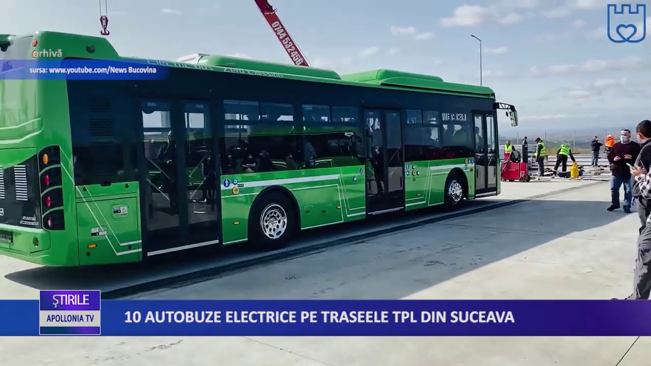 Zece autobuze electrice pe traseele TPL din Suceava
