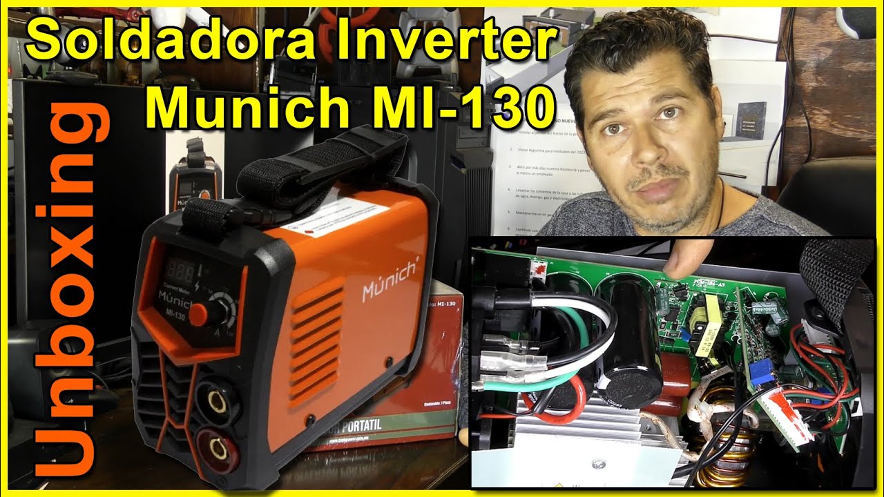 Unboxing Soldadora Inverter Munich MI-130 - Review y primeras pruebas [V-blog294]