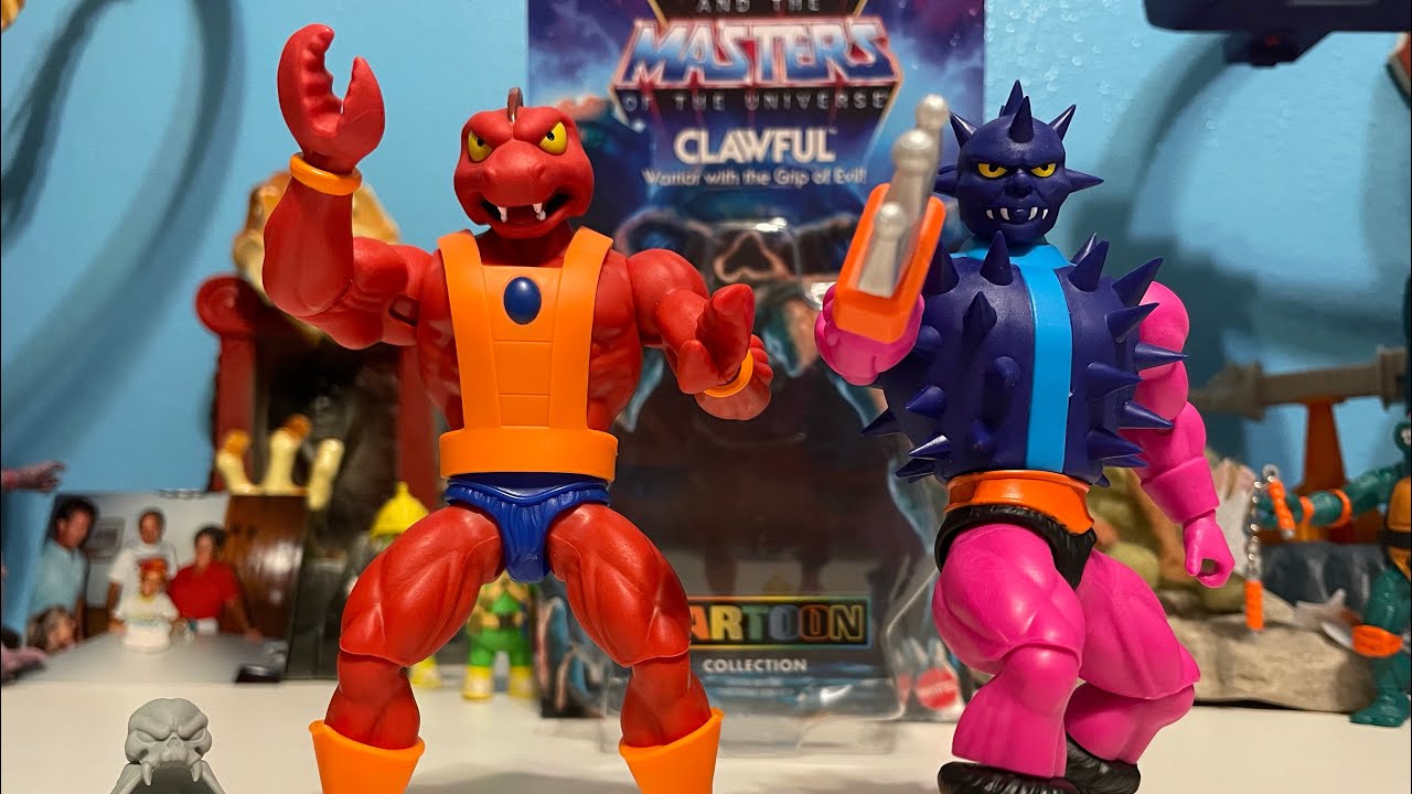 NEW! Masters of the Universe Origins Cartoon Collection Clawful & Spikor from Mattel!