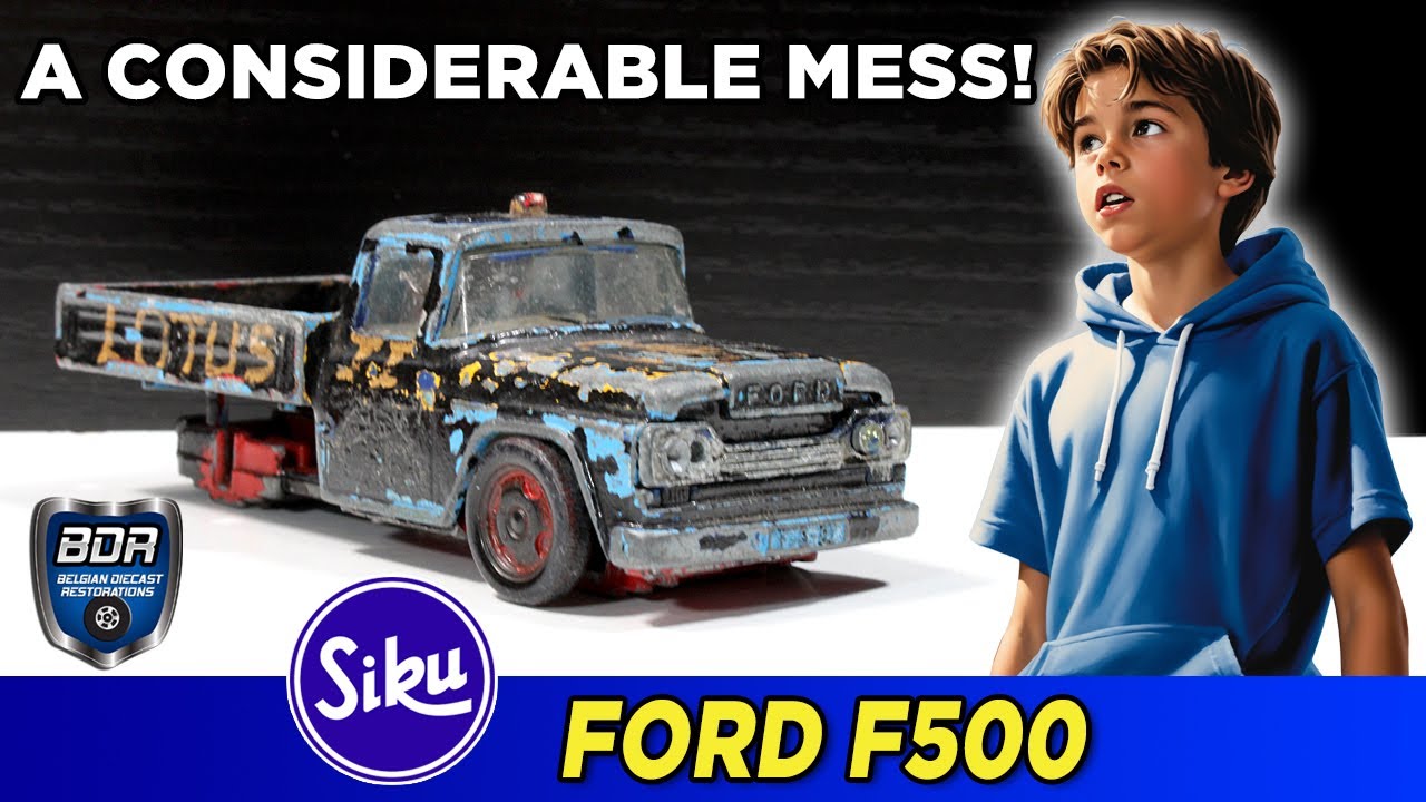 Making new headlights with UV resin - Siku v222 Ford F500 Custom Diecast Restoration