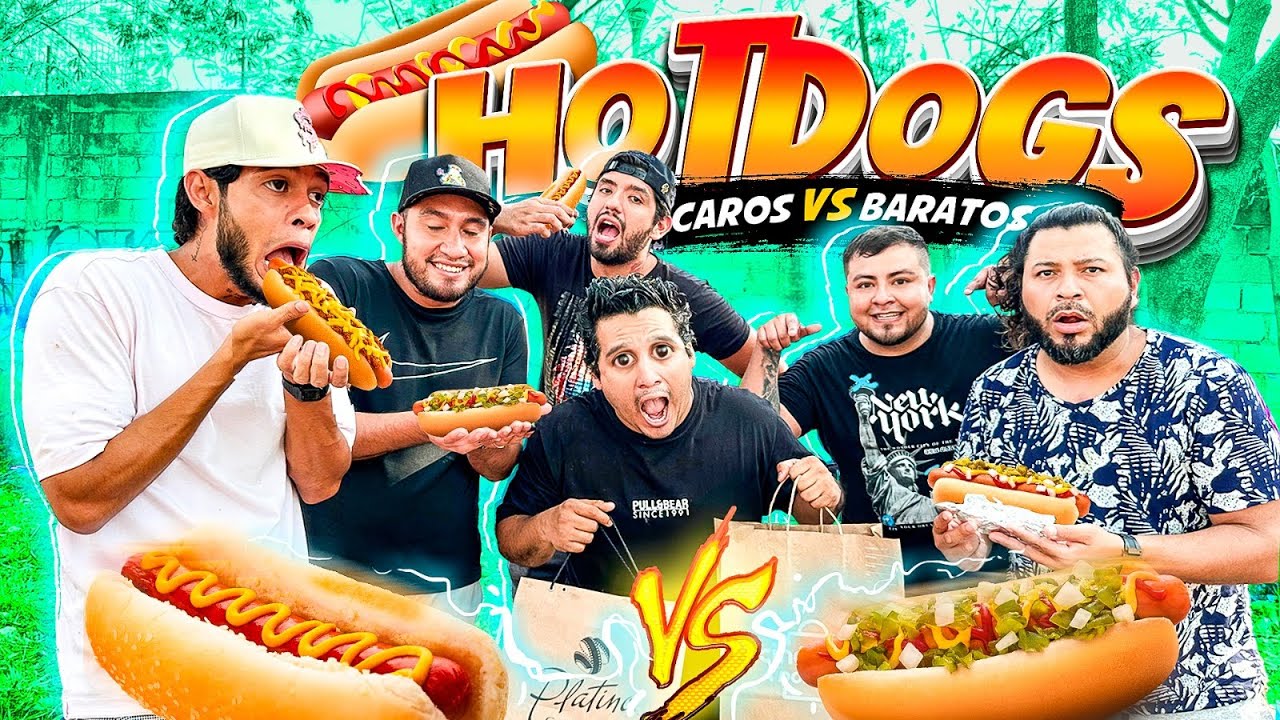 PROBANDO LOS HOTDOGS MAS CAROS VS LOS MAS BARATOS CON EL CREW RETOJORJAIS  | VALE LA PENA ?