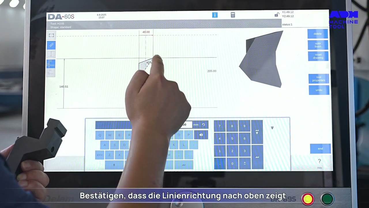 Wie man Werkzeuge mit dem Abkantpressen-System zeichnet (Delem DA-66S & DA-69S)