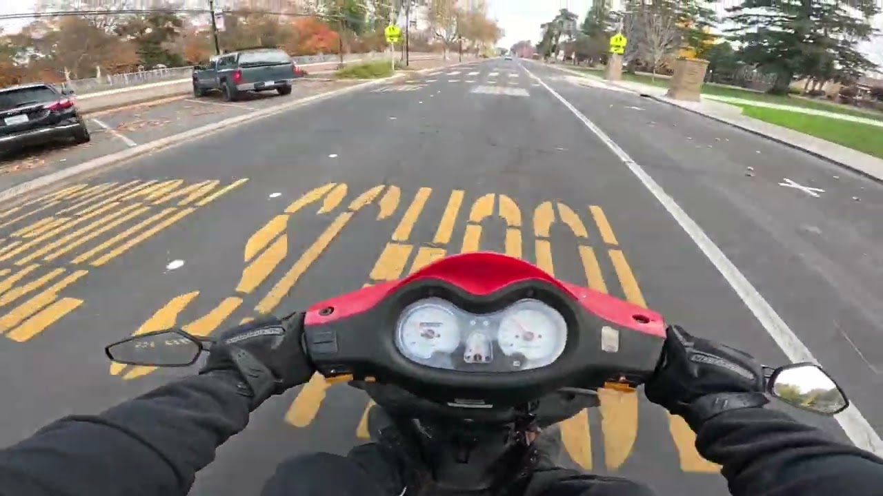 I ENJOYED MY EARLY MORNING SCOOTER RIDE RAN ACROSS 3 E BIKE RIDERS CHECK OUT THEIR WHEELIES