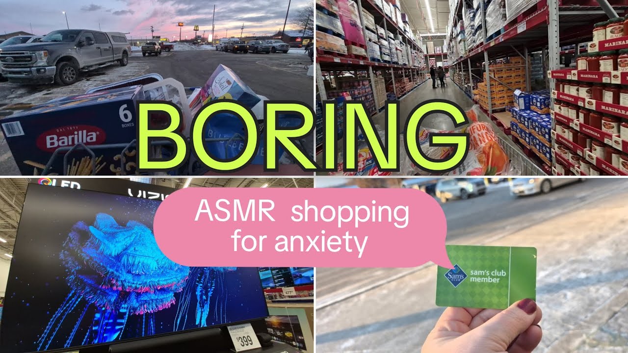 ASMR shopping trip to calm your anxiety - grocery shopping trip at Sam's Club