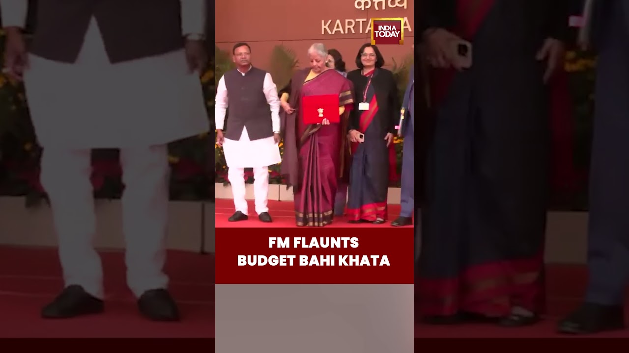 Budget 2026: Union Finance Minister Nirmala Sitharaman Flaunts Budget Bahi Khata | #budget2026