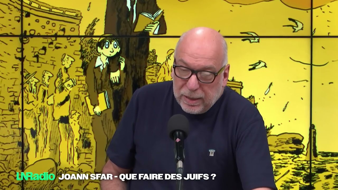 Joann Sfar au micro de Philippe Deraymaeker.