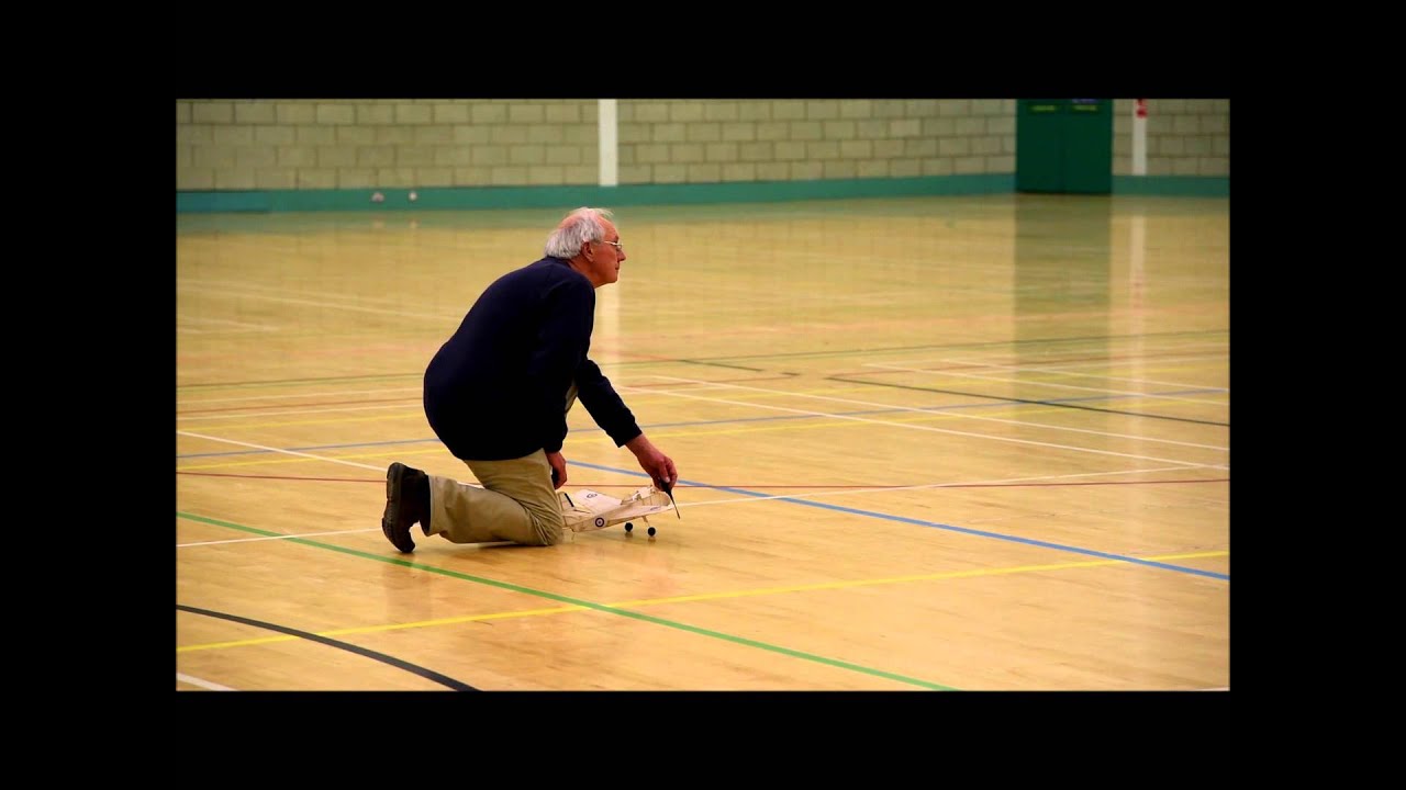 Ian Cook's Sea Mew at the Indoor Free Flight Nationals 2015