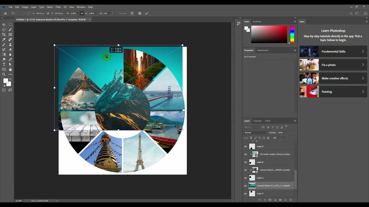 Polar grind  photo collage  in photoshop
