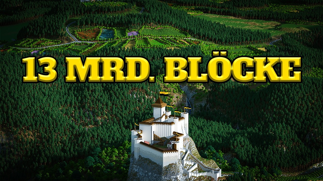 2.000 Stunden Minecraft Landschafts-Projekt [13 Mrd Blöcke]