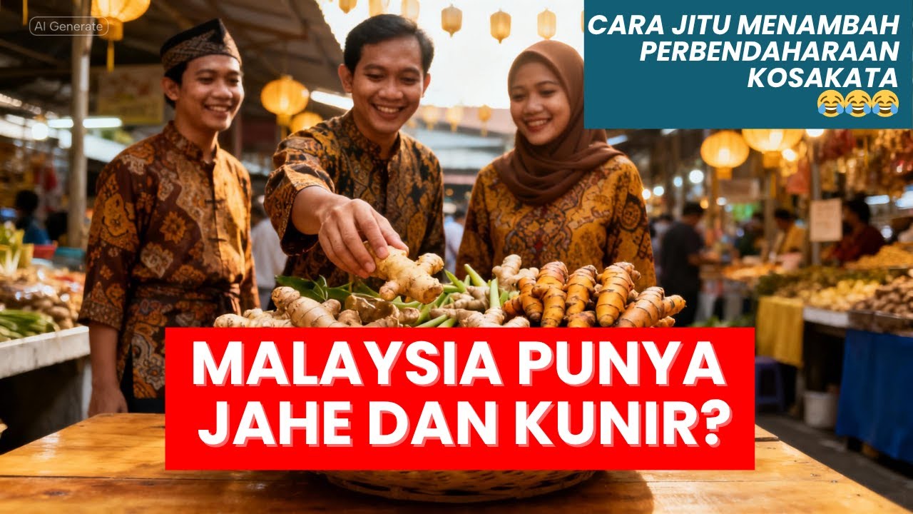#289: Ada kunir dan jahe di Malaysia? Cara menambah perbendaharaan kosakata.