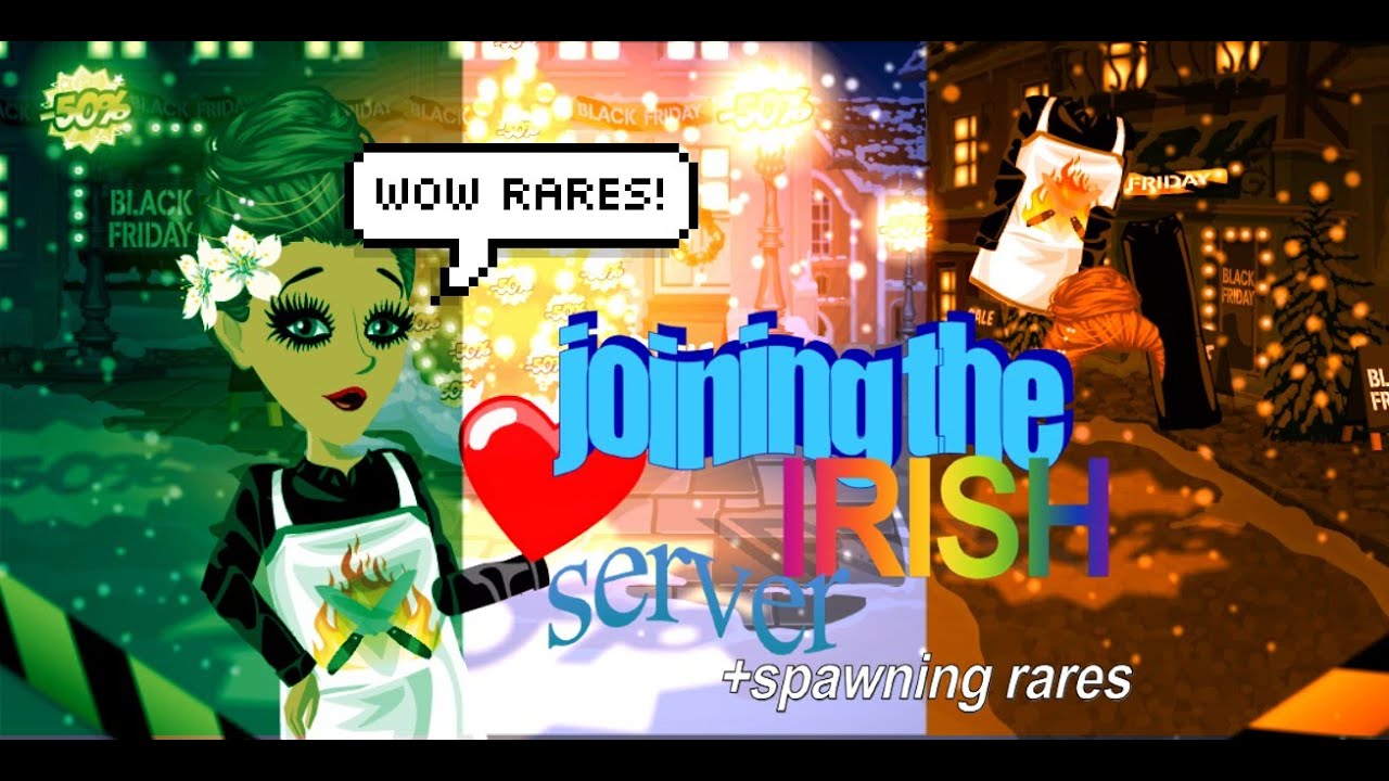 joining the irish server + spawning rares on MOVIESTARPLANET