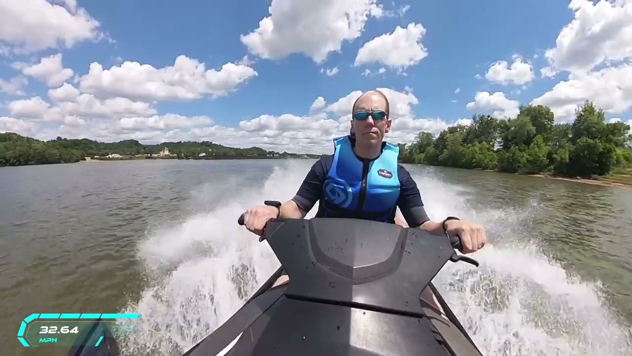 Ohio river short Jet ski trip with my dad