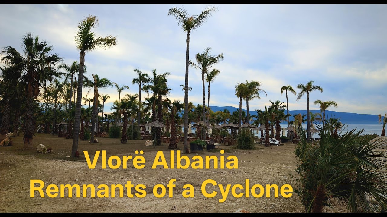 Vlorë Albania. Remnants of a Cyclone Jan 25, 2026