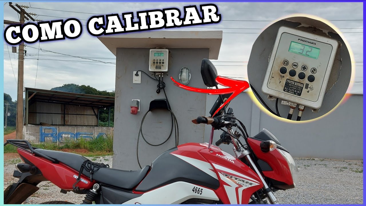COMO CALIBRAR OS PNEUS DA MOTO NO CALIBRADOR DO POSTO