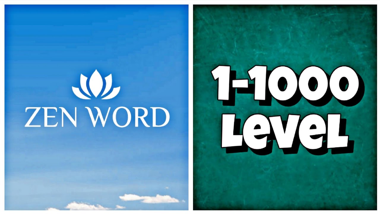 Zen Word&reg; - Relax Puzzle Game - Level 1-1000 Answers