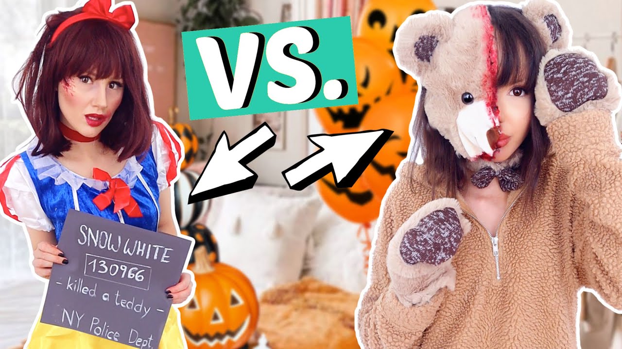 Halloween Make Up BFF BATTLE ⚡️Zombie Teddy vs. Böses Schneewittchen | ViktoriaSarina